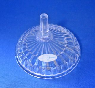 Vintage 1980 Avon Fostoria Crystal Glass Ring Holder Pin Dish W/box