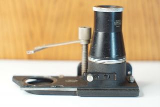 Vintage Leitz Germany Leica Focusing Stage Oozab,  Magnifier Nickel