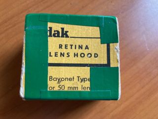 Kodak Retina Camera Lens Hood For Bayonet 50mm Lens Boxed