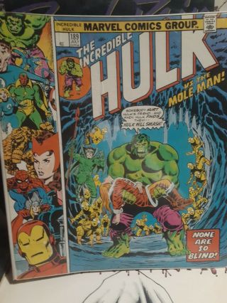 Vintage 1975 Mead Marvel Comics Incredible Hulk 189 3 Ring Binder Notebook Usa