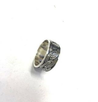 Sterling Silver Designer CELTIC Band Ring sizes 6 - 13 Vintage Love Knot 3