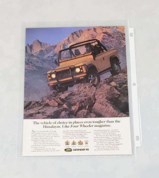 1995 Land Rover Defender 90 Vintage Ad