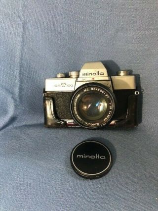 Minolta Srt 101 Camera With Case,  Rokkor 55mm 1:19 Lens