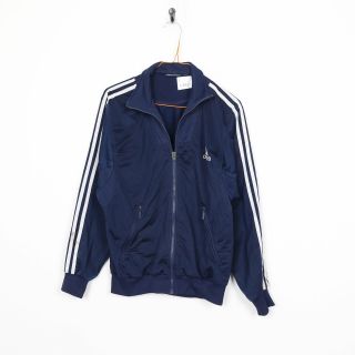 Vintage Adidas Tracksuit Jacket Navy Blue | Small S | Grade B