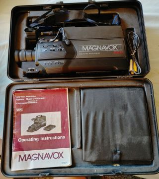 Vintage Magnavox Vhs Video Movie Maker Model Cvj310av01 -