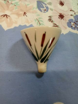 Vintage Miniature Perfume Bottle Porcelain Funnel 2 1/2 " H