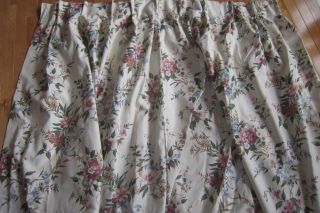 Hugh Vintage Burlington Pinch Pleat Curtain Drapes 98 " Wide 82 " Length W/hooks