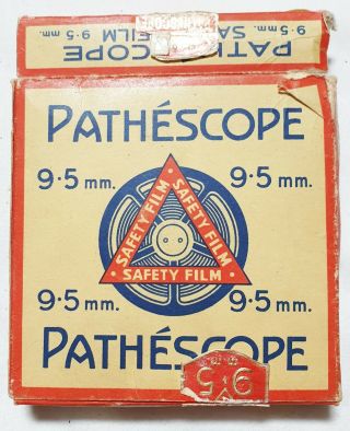 Vintage Pathescope Safety Film 9.  5 Mm Film Reel 30193