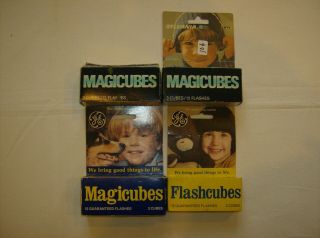 4 Boxes (11 Cubes) Ge Magicubes And Ge Flashcubes Magic Flash Cubes
