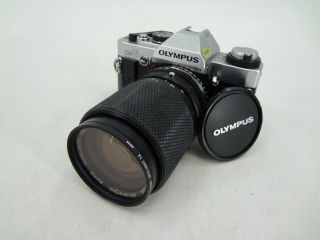 Olympus Omg 35mm Film Camera With Zuko Az 35 - 105mm F/1:3.  5 - 4.  5 Lens