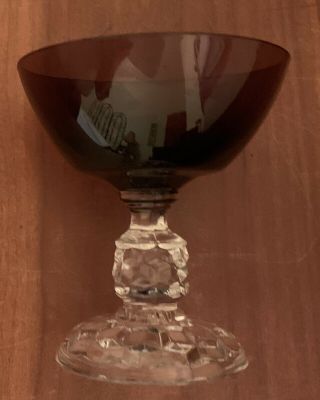 4 Vintage Fostoria AMERICAN LADY Sherbet Goblets 4 1/8” Amethyst Purple (CJ) 2