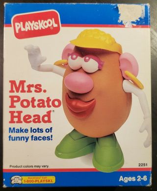 Cib Vintage Playskool Mrs.  Potato Head Game Toy 1991 Complete 2251
