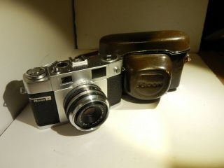 Ricoh 300 Vintage Rangefinder Film Camera W/1:2.  8 45mm Lens - W/leather Case