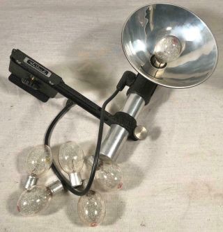 Vintage Heiland Camera Flash Attachment With Bulbs Star Wars Light Saber