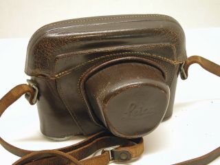 Leica Leather Eveready Camera Case.  Fits Early M Mount Bodies.  Lb2