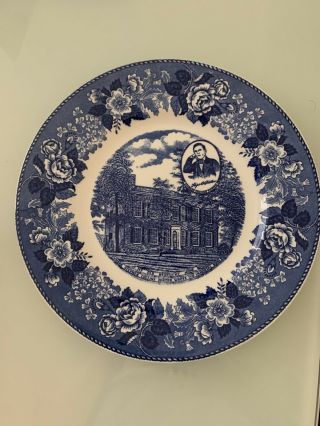 Vintage My Old Kentucky Home Plate Old English Staffordshire Ware England