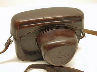 Leica Leather Eveready Camera Case.  Fits Early M Mount Bodies.  La5