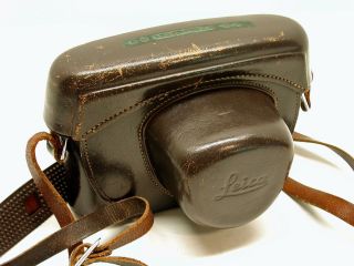 Leica Leather Eveready Camera Case.  Fits Early M Mount Bodies.  La4