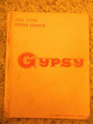 " Gypsy " - Vintage - Broadway Musical Vocal Score Piano Sheet Music Book