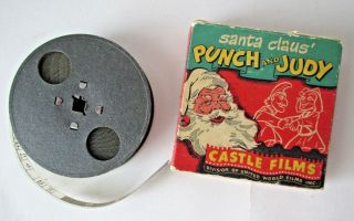 Vintage Castle Films Santa Claus Punch And Judy 16mm Christmas Movie No.  810