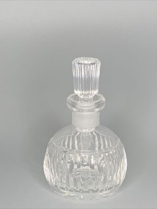 Vintage Cut Glass ? Perfume Bottle W Dauber Stopper Estate Find