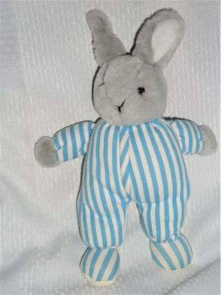 Vintage Goodnight Moon Bunny Rabbit Plush Eden 1991 10 " Margaret Wise Brown Pjs