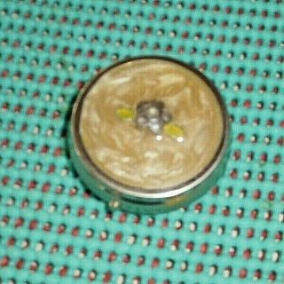 Vintage Decorative Top Pill Box With 2 Sections