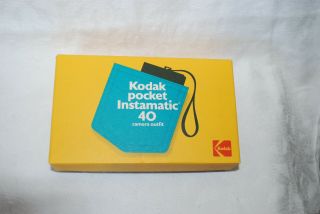 Vintage Kodak Pocket Instamatic 40 Camera Outfit W/ Box Flash Usa
