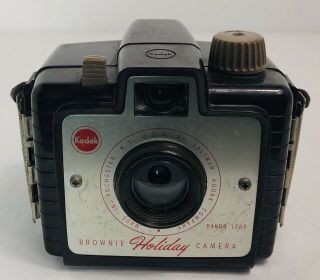 Vintage Eastman Kodak Brownie Holiday Box Camera Bakelite With Dakon Lens