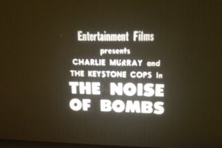 The Noise Of The Bombs B&w Silent 8 Mm Film Keystone Cops Charlie Murray