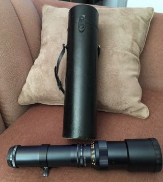 Spiratone Telephoto Lens 1:6.  3 F=400mm No.  56606 With Case