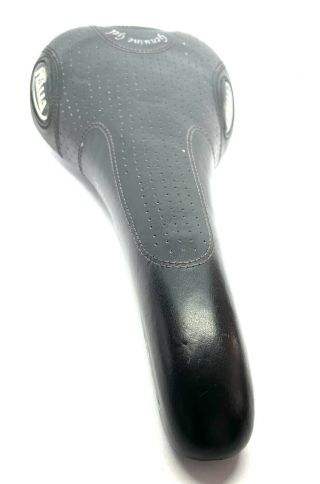 Selle Italia Flite Gel Titanium Saddle Black Perforated Leather Vintage 2