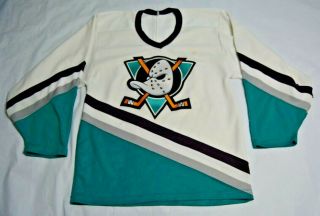 Vintage Anaheim Mighty Ducks Ccm Maska Nhl Hockey Jersey - Size Small / S