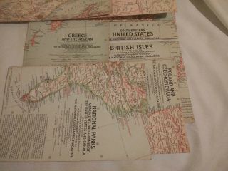 7 Vintage National Geographic Maps of 1958 2