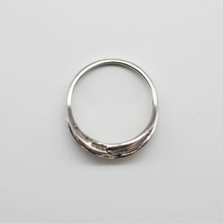 Vintage 10k White Gold 0.  9 CT.  Diamond Baguette Ring,  Size 9 2