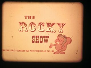 16 Mm Sound Tv Show Cartoons Rocky Show 600 Bullwinkle & Duddly Do Right 1961