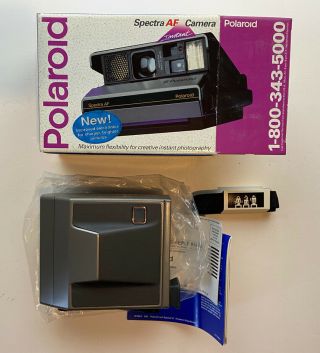 Vintage Polaroid Spectra Af Pop Up Camera In Open Box