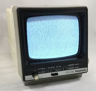 Vintage 1985 Panasonic 5 " Portable Tv/radio Trg - 5111t