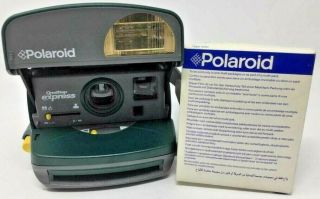 Vintage Polaroid One Step Express Green Instant Film Camera -