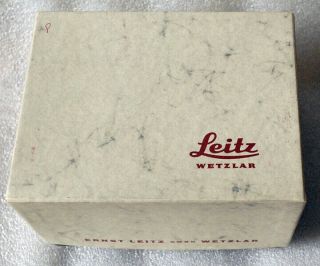 Leica Leitz Bellows 16556 Box Only Germany Wetzler