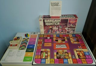 Milton Bradley Bargain Hunter Board Game Vintage 1981 Mb 4109 Rare