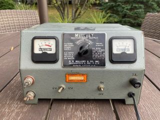Vintage Mallory 12RS6D Rectopower Filtered Rectified Power Supply made in USA 2