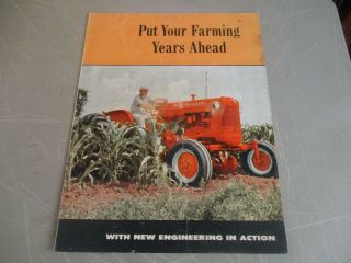 Vintage Allis Chalmers Tractor Implements Sales Flyer Brochure