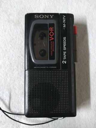Vintage Sony Model M 747v Microcassette Recorder Micro Cassette Repair