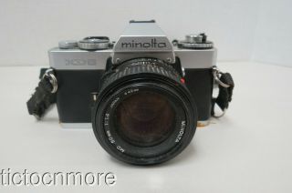 Vintage Minolta Xd5 Camera W/ Minolta Md Lens 50mm 1:1.  4