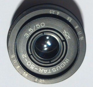 Industar 50 - 2.  F3,  5 /50mm Ussr Lens M42