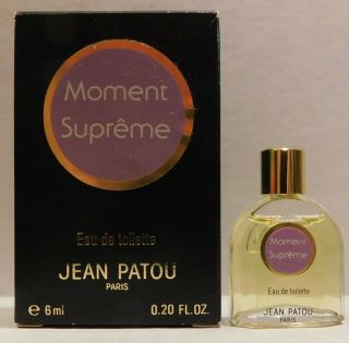 Vintage Jean Patou Moment Supreme Eau De Toilette 0.  20 Ounce/6ml