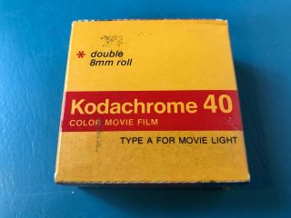 Nib Kodak Kodachrome 40 Double 8mm Type A For Movie Light Kma 459 25ft