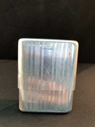 2 Part Aluminum Cigarette Pack Case/holder Vintage