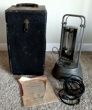 Vintage Sun Kraft Lamp With Case Medical